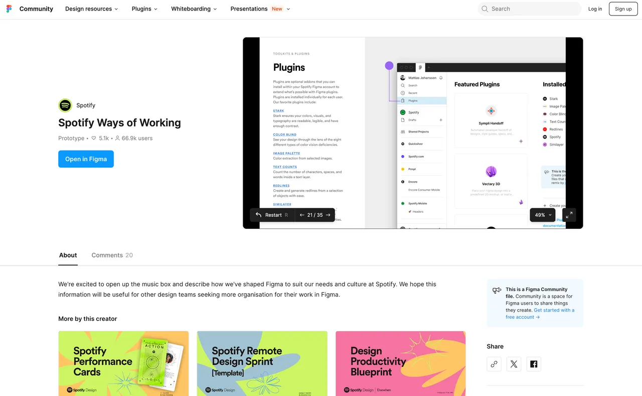Brand example from Figma showcasing social proof