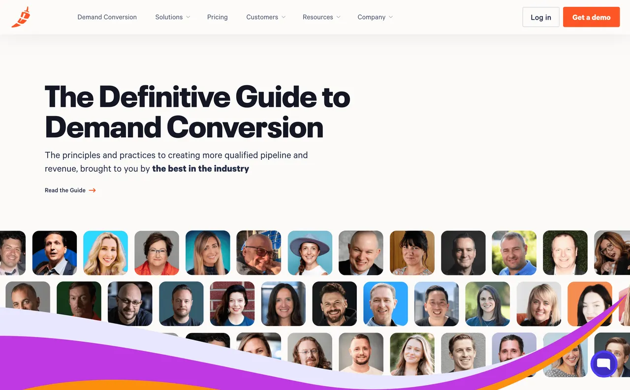 Brand example from Chilipiper showcasing social proof