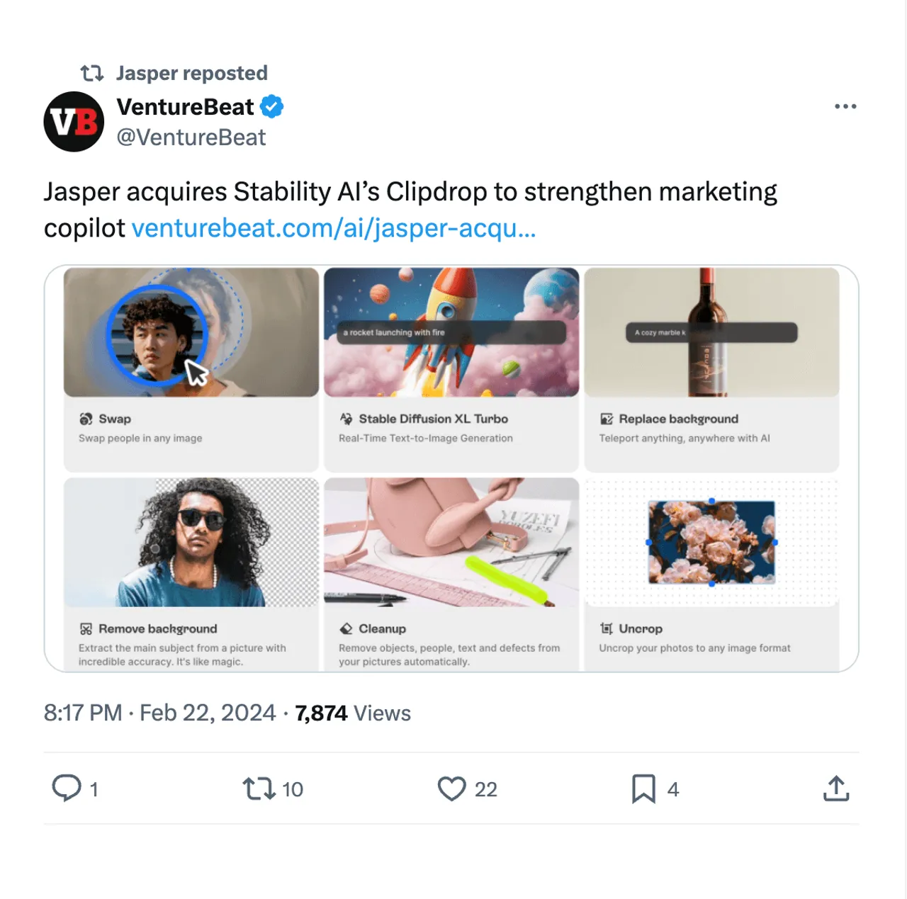 Brand example from Jasper.ai showcasing social proof
