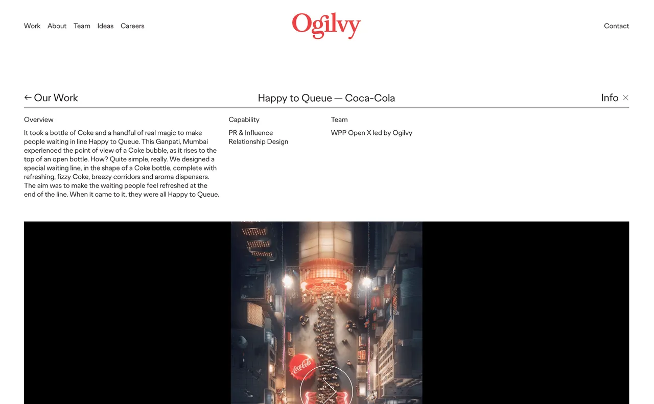 Brand example from Ogilvy showcasing social proof